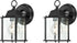WISBEAM 2 Packs Outdoor Wall Lantern, Black Exterior Waterproof Wall Sconce for