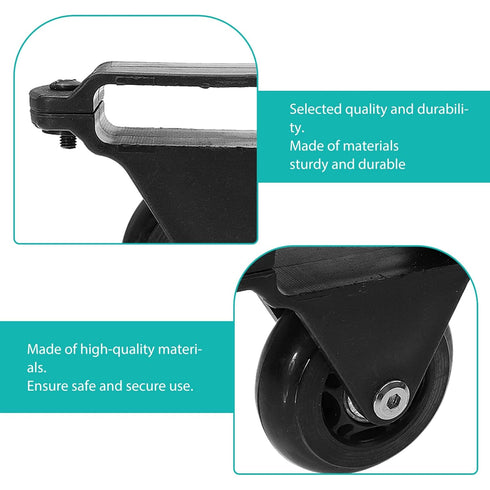 2pcs Leveling Casters Leveling Casters Cart Accessories Telescopic Ladder Wheel Practical Balance Bar Pulley Home