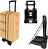 50kg/110lbs 2 Use(BY07-Black) Portable Folding Hand Truck Lightweight Trolley Compact Utility Cart with Heavy Duty
