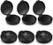 ERKOON 6 Pack Fingerprint Ink Pads, Black Thumbprint Ink Pad for Notary Supplies and Fingerprint Cards