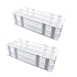 Plastic Test Tube Rack - 2 Pack 24 Holes Holder for 25mm and Below Test Tubes, Detachable, White
