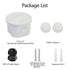 LeMotech Junction Box with Reserved Holes, ABS Plastic Electrical Box, IP55 Waterproof Dustproof Project Enclosure