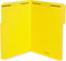 Blue Summit Supplies Yellow File Folders with Prongs, Legal Size, 1/3 Cut Reinforced Tabs, Durable 2 Prongs for