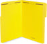 Blue Summit Supplies Yellow File Folders with Prongs, Legal Size, 1/3 Cut Reinforced Tabs, Durable 2 Prongs for