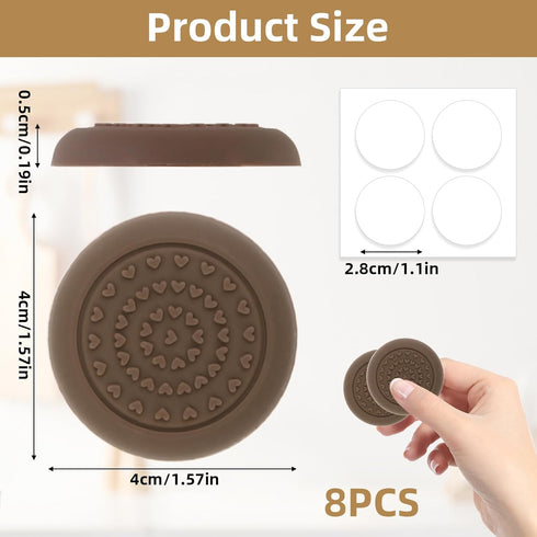 YUEWEESER 8PCS (1.57 1.57 inch) Anti-Slip Rubber Feet for Cutting Board, Cutting Board Feet Non Slip Stabilizer Pads