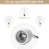 E26 Bulb 6 Inches Bulb, 1 Pack DiCUNO Medium Base Ceramic Light Threaded Socket with White Shade Ring, Standard