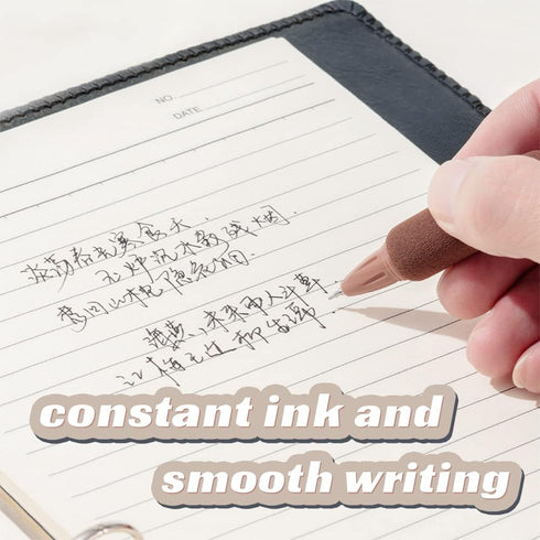 Retractable Quick Dry Ink Pens, Comfortable 0.5mm Fine Point Black Ink Pens for Office and School Supplies