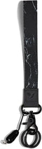 Yiflin Cute Wrist Lanyard for Keys, Keychain, Wallet, ID Holder, Cell Phone, Black & Marble Wristlet Key Chain Holder
