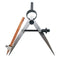 ZLKSKER 4 Inch Woodworking Compass with Pencil Holder, Precision Spring Divider/Scriber for Leather Work and