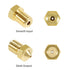 Aokin 16 Pcs 3D Printer Brass Nozzles - Extruder Nozzles for E3D V5 V6, 0.2mm to 1.0mm for 1.75mm Filament