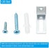 PATIKIL Whiteboard Mounting Hardware, 20 Set White Board Wall Hanger Installation Support Fastener L Shape Mount