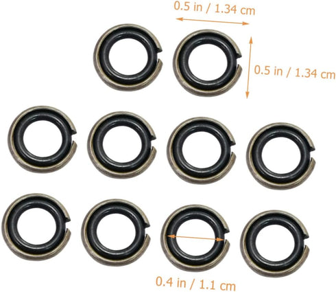 BESTonZON 12 Sets Wrench-Ring Impact Wrench Socket Retainer, 3/4 to 1/2 Impact Adapter Retainer Ring