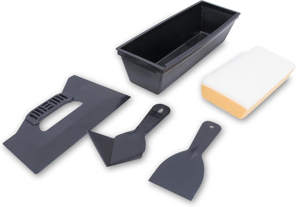 MARSHALLTOWN Contractor Grade Drywall Kit, DK298, Sponge, Corner Tool, Triple Edge Knife