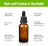 Amber Glass Dropper Bottle with Pipette, 6 X 10ml Refillable Glass Eye Dropper Bottles for Essential Oil