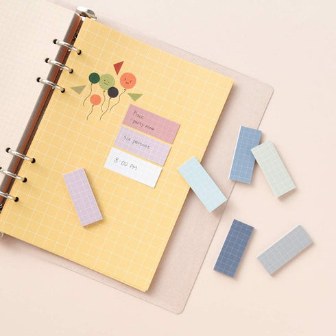Monolike Color Palette Sticky Grid 500 D Set 4p - Self-Adhesive Memo Pad