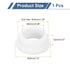 1Pcs Grommets 35mm 25mm Grommet uxcell Rubber Drill Hole, ID Hole Top Hat White Silicone Rubber Hole Plug Gasket
