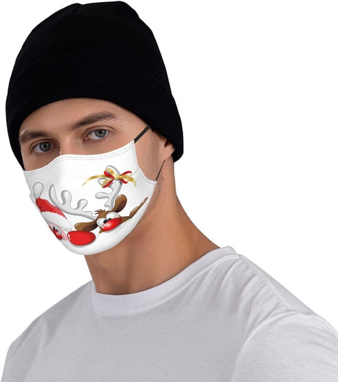 TXSDCCY Fashion Face Mask With Filter Pocket,Washable Face Bandanas Balaclava Reusable Fabric Mask For Men Women