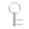 Quick Release Pin Bimini Top Pin, Diameter 0.25 Inch, Total Length 2 Inch, 316 Stainless Steel (4 Pieces)