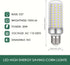 HJFF Bulb 300w Bulbs 5000 5000K 40W Bulb E26/E27 Led Light Equivalent led Lumen Cool Daylight White Waterproof led Corn