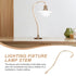 Curved Metal Lamp Rod - Ideal for DIY Lighting Projects