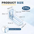 8 2"x1.2"x0.7", 90 uxcell Pcs Adjustable Right Angle Brackets, Slotted L-Shape Corner Bracket Degree Steel l Bracket