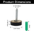 20 PCS Matte Black Screw Covers Caps Solid Brass Decorative Mirror Screws Fasteners, with Box, 3/5" Diameter