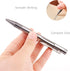 Titanium Bolt Action Ballpoint Pen, Compact Refillable Writing Pen with Pocket Clip