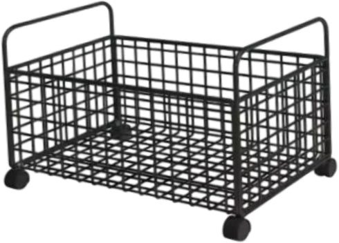 Milageto Rolling Book Cart Utility Cart Under Desk Dormitory Storage Box with Wheels Movable Storage Bin Book Bin