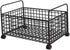Milageto Rolling Book Cart Utility Cart Under Desk Dormitory Storage Box with Wheels Movable Storage Bin Book Bin