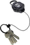 Heavy Duty Retractable Ratchit Keychain Tether Reel for Multiple Keys with Clip, Large Polycarbonate Body
