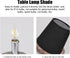 2Pcs E14 European Style Indoor Lampshades for Table Lamp Fabric Lampshade for Chandelier Floor Lamp(Black)