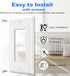 Decorator Wall Plate: Light Switch Outlet Cover with Screws, 1-Gang Standard Size 2.76"W x 4.5"H, Glossy White (10 Pack)