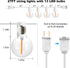 SUNTHIN Outdoor White String Lights, 27FT with 14 G40 Shatterproof LED Bulbs, Waterproof Hanging Lights for Yard