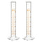 stonylab Graduated Cylinder, 2-Pack B Grade Borosilicate Glass with Stable Hexagonal Base, 50 ml