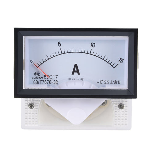 uxcell DC 0-15A Analog Current Panel Meter 85C17 for Circuit Testing, Charging Battery Gauge (Pack of 1)