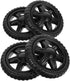ULTECHNOVO 4pcs Rolling Replacement Wheels for Shopping Cart Heavy Duty Easy to