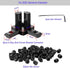 8Sets 3-Way End Corner Bracket Solid Connectors for 2020 Series 6mm Slot Aluminum Profile Accessories(Black)