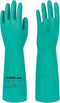 LANON Reusable Heavy Duty Nitrile Chemical Resistant Gloves, 18" Length, Non-Slip, Large, Acid, Alkali, Oil Protection