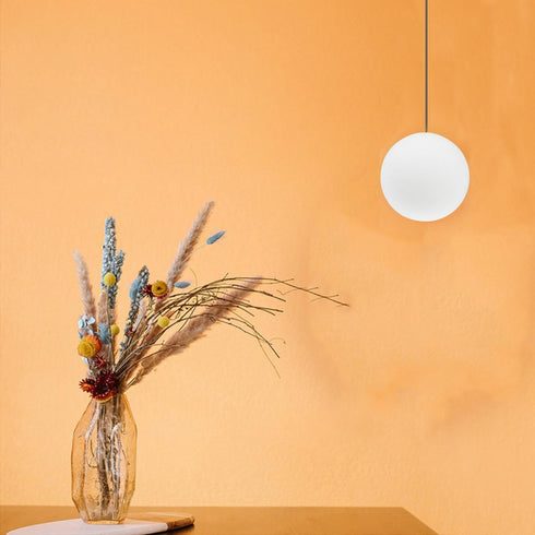 80mm Toddmomy Frosted Milk Glass Globe Lamp Shade round Pendant Light Cover Replacement for Ceiling Fans and Wall
