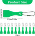 10 Pcs Lotto Scratcher Tool Plastic Scraper Tool Keychain Scraper for Lottery Ticket Lotto Scratcher Keyring Scoop Shape Lotto Scratcher Keyring Scraper for Label Sticker Remover Tool Green