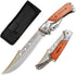 DOOM BLADE Long Blade Pocket Folding Knife, Sharp Survival Work Knives, Foldable Large Knife with Rosewood Handle, Gift