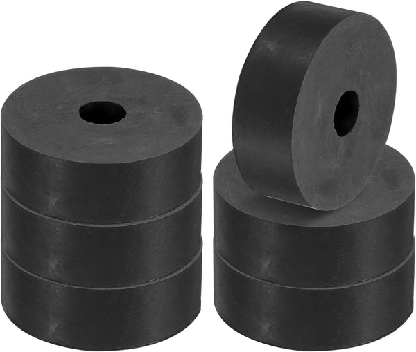 PATIKIL Multi Purpose Rubber Spacer, 6 Pcs 2.4"OD 0.59"ID 0.8"Thickness Neoprene Isolation Pads for Car Accessories