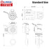 CNLINKO LP-16 IP68 Industrial Waterproof Connector Quick Plug Circular Connector M16 2-9 Pin Flange Socket (3 Pin)