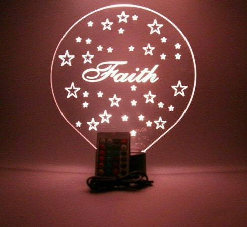 16 Twinkling Stars Twinkle Night Sky Night Light Up Table Desk Lamp LED Personalized Free Engraved, It's Wow