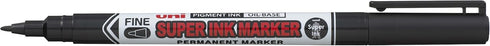 uni Super Ink Marker PNA-125 Black Plastic Free Packaging Pack 2 by uni