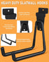 INCLY 36 Pack Heavy Duty Slatwall Hooks, Black Slatwall Panel Accessories for Garages, Retail Stores