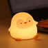 Dimmable 30-Min 50H/12H Rytinazzz Penguin Silicone Night Light, Tap Control Soft Nightlight with Timer, Long Battery