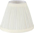 Aspen Creative 33121-2 3" 6" 5" 2 Pack Small Pleated Empire Shape Chandelier Clip-On Lamp Shade, Off White, Top x