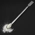 uxcell 2Pcs Lab Sampling Reagent Spoon - 304 Stainless Steel 2 in 1 Double Head Mixing Spatula 150mm
