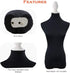 NAVADEAL Black Superb Mannequin Fabric Cover, Soft Stretchy for Fashion Designer Retail Boutique Store